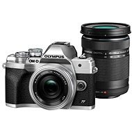 Olympus OM-D E-M10 Mark IV + 14–42 mm EZ + 40–150 mm R strieborný - Digitálny fotoaparát