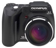 Olympus SP-500 UltraZoom, CCD 6 Mpx, 10x zoom, 2.5" LCD, 4x AA, xD - Digital Camera
