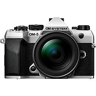 OM SYSTEM OM-5 II body silver + M. Zuiko Digital 12-45mm F4 PRO lens - Digital Camera
