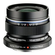 ZUIKO DIGITAL ED 12mm 1:2.0 black LIMITED - Lens