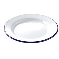 OLYMP enamel plate shallow 22 cm white - Plate