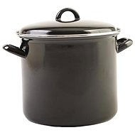 Olymp Pot with lid 24 cm, 9 l, black - Pot