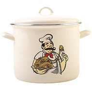 Olymp Pot with lid 22 cm, 7,5 l, cream - Pot