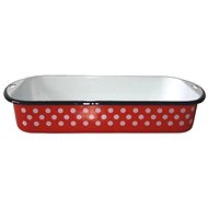 Metalac Red dot, enamel baking dish 30 cm - Roasting Pan