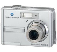 Konica Minolta DiMAGE E500, 5.2mil., 3x opt. / 4x digit. zoom, int. paměť 12MB + SD slot - Digital Camera