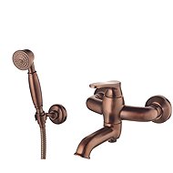 OMNIRES ART DECO bath mixer with shower set, brushed copper (AD5131ORB) - Tap