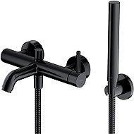 OMNIRES Y bath mixer with shower set, black (Y1231BL) - Tap
