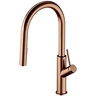 OMNIRES BEND sink tap, brushed copper (BE6455CPB) - Tap