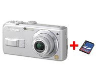 Sada Panasonic LUMIX DMC-LS2EG-S stříbrný (silver), CCD 5 Mpx, 3x zoom, 1,5" LCD, SD/ MMC, stabilizá - Digital Camera