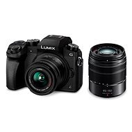 Panasonic LUMIX DMC-G7 Digitális fényképezőgép  + fekete lencse LUMIX G VARIO 14-42 mm (F3.5-5.6) és 45-150 mm (F4.0-5.6) - Digitális fényképezőgép
