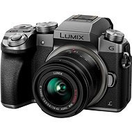 Panasonic LUMIX DMC-G7 strieborný + objektív LUMIX G VARIO 14–42 mm (F3.5–5.6) II ASPH Mega OIS - Digitálny fotoaparát