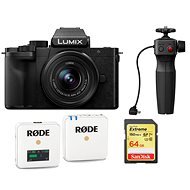Panasonic LUMIX G100 + Lumix G Vario 12-32 mm f/3.5-5.6 ASPH. Mega O.I.S. + Stativ DMW-SHGR1 - Vlogger Kit - Digitalkamera