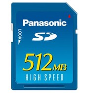 Panasonic Secure Digital 512MB - Memory Card