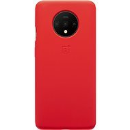 OnePlus 7T Silicone Bumper Case (vörös) - Telefon tok