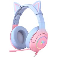 Onikuma K9 With Cat Ears Pink Blue - Gaming Headphones
