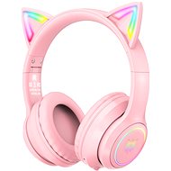 Onikuma B90 With Cat Ears Pink - Gaming Headphones