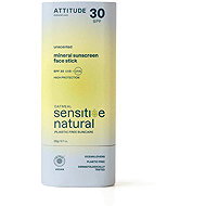 ATTITUDE Sunly 100% mineral protective stick for face and lips SPF 30 20 g - Sunscreen Stick