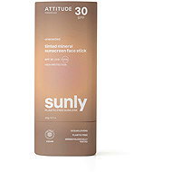 ATTITUDE Sunly Tinted 100% Mineral Protective Stick for Face and Lips SPF 30 20 g - Sunscreen Stick