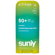 ATTITUDE Mineral Sunscreen Stick Sunly SPF 50+ Unscented 60 g - Sunscreen