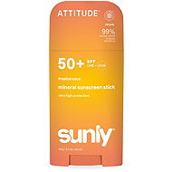 ATTITUDE Mineral Sunscreen Stick Sunly SPF 50+ Tropical Coco 60 g - Sunscreen