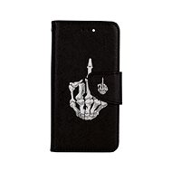 TopQ iPhone SE 2022 book case Kostlivec 74946 - Phone Case