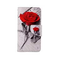 TopQ iPhone SE 2022 book case Red Rose 74944 - Phone Case