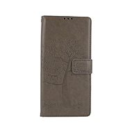 TopQ Cover Xiaomi Redmi 9A Book Gray Owl Tree 51602 - Phone Cover