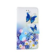 TopQ Case iPhone SE 2022 bookish White with bow tie 74689 - Phone Case