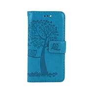 TopQ Case iPhone SE 2022 Book Turquoise Owl Tree 75002 - Phone Case