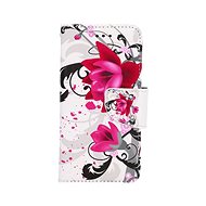 TopQ Case iPhone SE 2022 bookcase Flower drawing 74727 - Phone Case