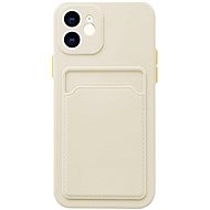 TopQ Cover iPhone 11 with pocket beige 75422 - Phone Cover
