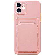 TopQ iPhone 11 cover with pocket pink 75421 - Phone Cover