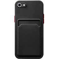 TopQ Cover iPhone SE 2022 with pocket black 75412 - Phone Cover