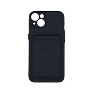 TopQ iPhone 13 cover with pocket black 75417 - Phone Cover
