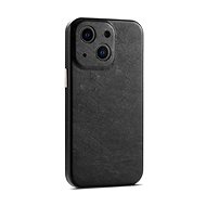 TopQ Cover Soft Leather iPhone 13 black 75374 - Phone Cover