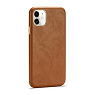 TopQ Cover Soft Leather iPhone 11 brown 75377 - Phone Cover