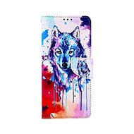 TopQ Case Xiaomi Redmi 10C book Wolf drawing 75391 - Phone Case
