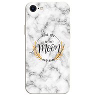 TopQ Cover iPhone SE 2020 Marble Moon 75359 - Phone Cover