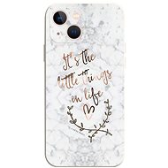 TopQ Cover iPhone 13 Marble Little things 75329 - Phone Cover