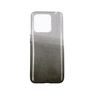 TopQ Cover Xiaomi Redmi 10C glitter silver-black 75926 - Phone Cover