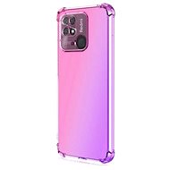 TopQ Cover Xiaomi Redmi 10C silicone Shock rainbow pink-purple 75091 - Phone Cover