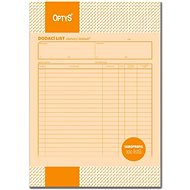 OPTYS 1076 Delivery Note - Form