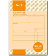 OPTYS 1085 Order Form - Form