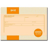 OPTYS 1254 Complaint Form - Form