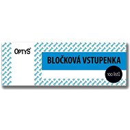 OPTYS 1267 Block Ticket - Form
