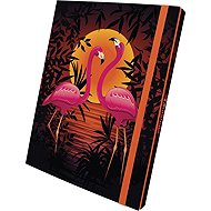 OPTIMUM 3D A4 Exercise Book Folder, Flamingo - Desky na sešity