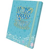 OPTIMUM 3D A4 Notebook Folder, Sparkle Turquoise - Desky na sešity