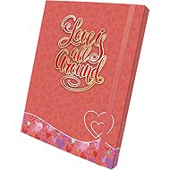 OPTIMUM 3D A4 Folder, Love Red - Desky na sešity