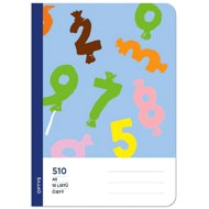 OPTYS 510 woodless, clean, numbers - Exercise Book
