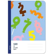 OPTYS 520 woodless, clean, numbers - Exercise Book